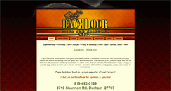 Desktop Screenshot of popsbackdoorsouth.com